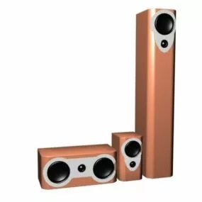 3-piece Speaker Set 3d model