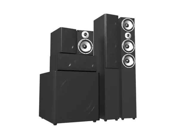 5.1 Professional Audio Speaker System 3d model 5.1 Professional Audio Speaker System 3d model