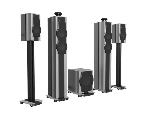 4.1 Surround Sound Speakers 3d model 4.1 Surround Sound Speakers 3d model