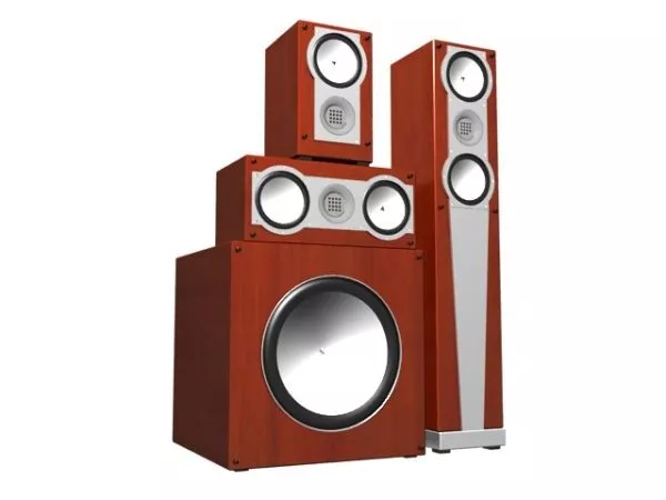 3.1 Surround Sound Speaker System 3d model 3.1 Surround Sound Speaker System 3d model
