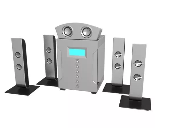 Surround Sound Home Theater System 3d model Surround Sound Home Theater System 3d model