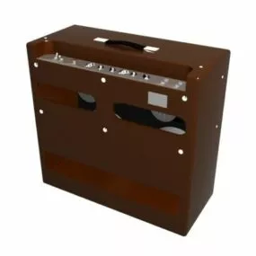 Vintage Fender Bassman Amp 3d model