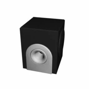 Bookshelf Speaker Black 3d model