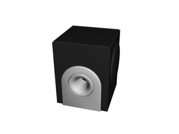 Bookshelf Speaker Black 3d model Bookshelf Speaker Black 3d model