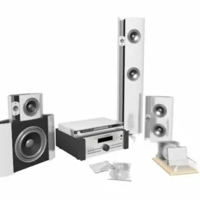 Modern Home Theatre Sound System 3d model