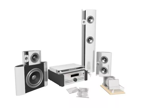 Modern Home Theatre Sound System 3d model Modern Home Theatre Sound System 3d model