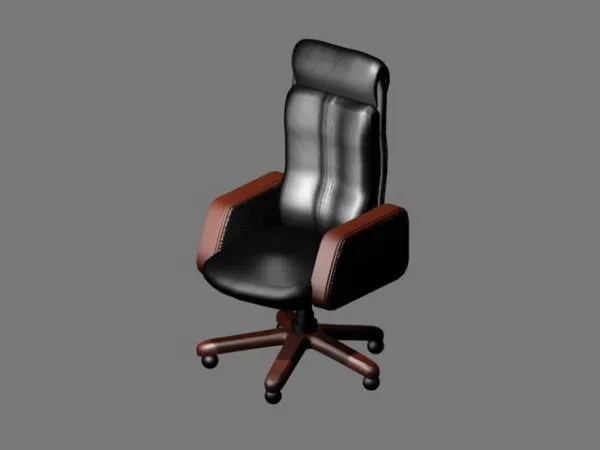 High Back Executive Chair With Headrest 3d model High Back Executive Chair With Headrest 3d model