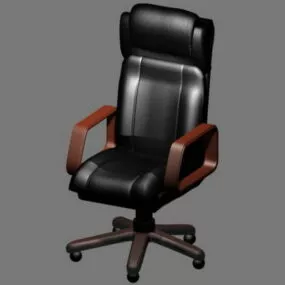 Executive Chair With Headrest 3d model