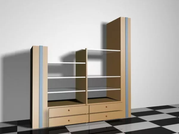 Display Shelves For Home 3d model Display Shelves For Home 3d model