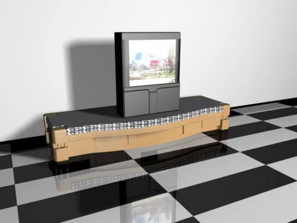 Tv On Stand 3d model Tv On Stand 3d model