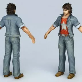 Street Fighter Guy 3d model