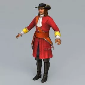 18th Century Dragoon 3d model