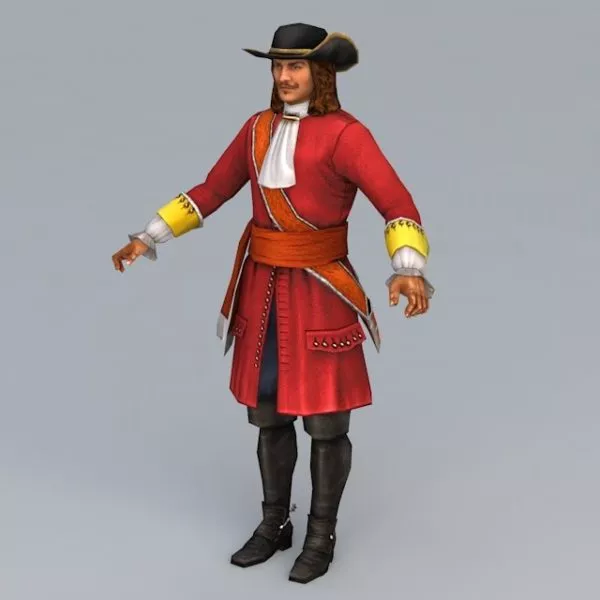 18th Century Dragoon 3d model 18th Century Dragoon 3d model