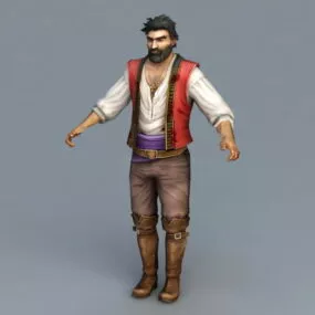 18th Century Man 3d model