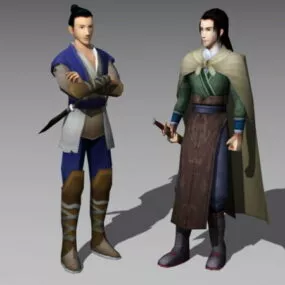 Chinese Swordsman 3d model