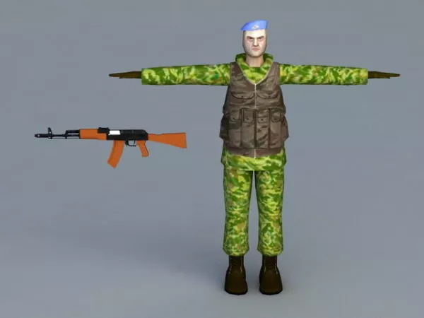 Russian Vdv Special Forces 3d model Russian Vdv Special Forces 3d model