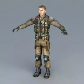Stalker Character 3d model
