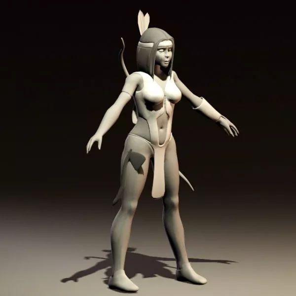 Ancient Mayan Woman 3d model Ancient Mayan Woman 3d model