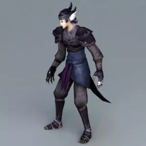 Anime Demon With Tail 3d model
