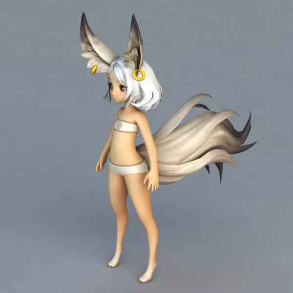 Lowpoly Fox 3d model