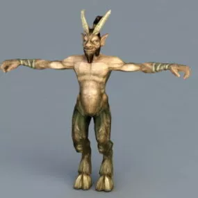 Humanoid Beast Creature 3d model