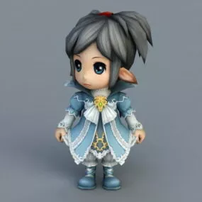Anime Elf Children 3d model