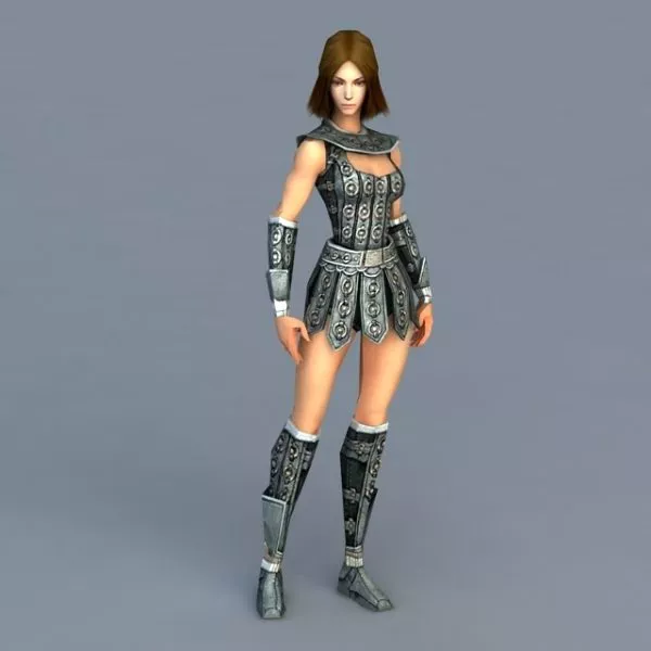 Celtic Women Warrior 3d model Celtic Women Warrior 3d model