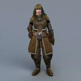 Hooded Assassin 3d model