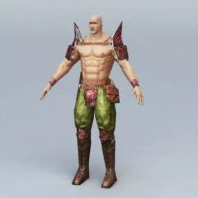 Japanese Male Warrior 3d model