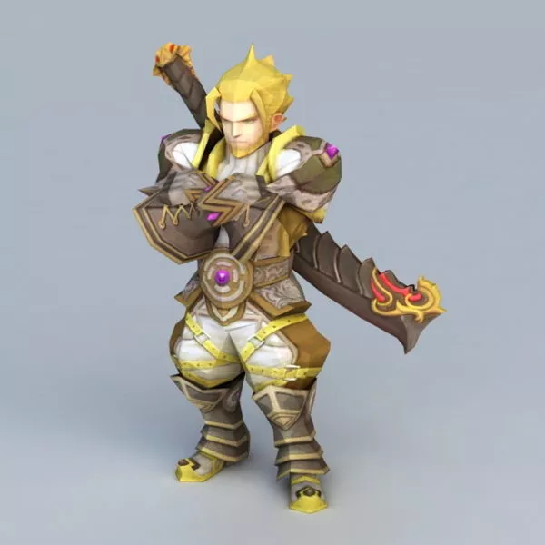 Dragon Nest Warrior Barnak 3d model Dragon Nest Warrior Barnak 3d model
