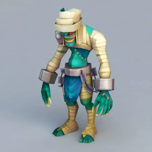 Cartoon Mummy Monster 3d model Cartoon Mummy Monster 3d model