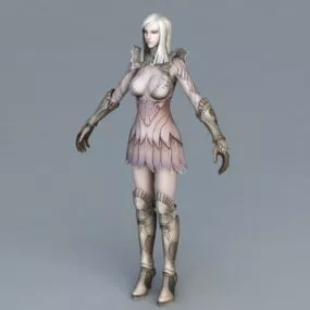 Beautiful High Elf Female 3d model