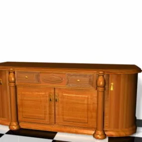 Vintage Tv Stand 3d model