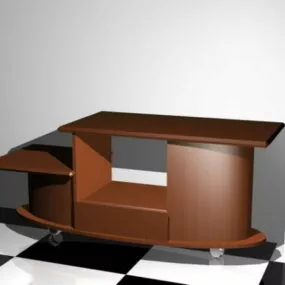 Wood Tv Stand 3d model