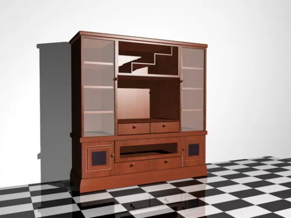 Wall Storage Cabinet 3d model Wall Storage Cabinet 3d model