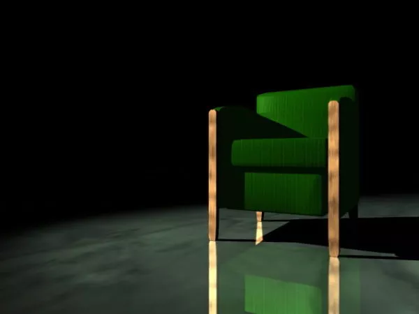 Green Sofa Chair 3d model Green Sofa Chair 3d model
