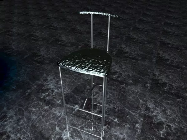 Metal Dining Chair 3d model Metal Dining Chair 3d model