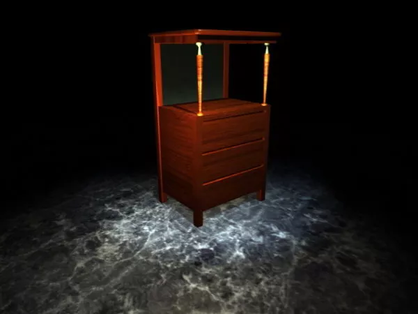 Display Case For Living Room 3d model Display Case For Living Room 3d model