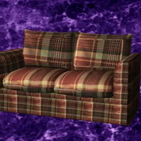 Upholstered Reclining Loveseat 3d model