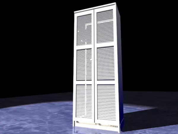 Bookcase Office Cabinet Classic Style 3d model