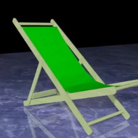 Folding Sun Lounger 3d model