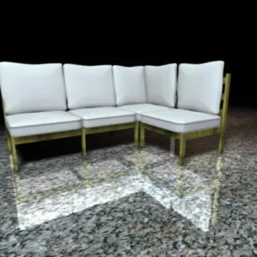 Corner Sectional Sofa 3d model