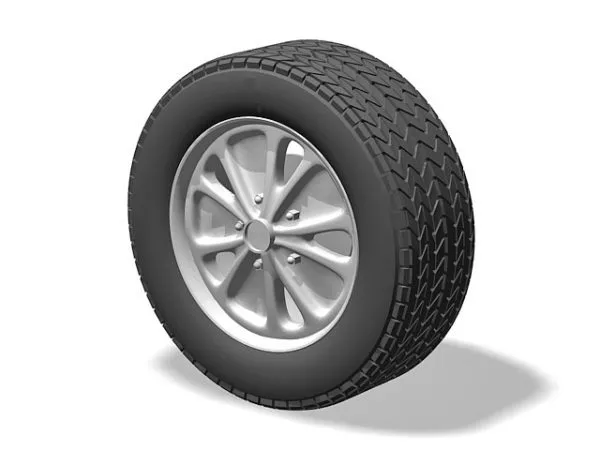 16inch Sports Car Tire 3d model