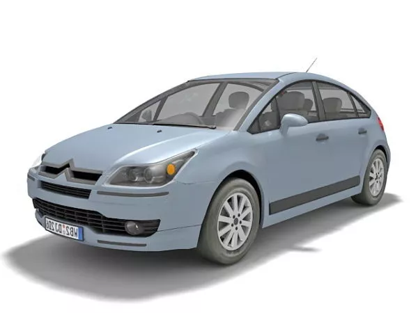 Citroen C4 3d model Citroen C4 3d model