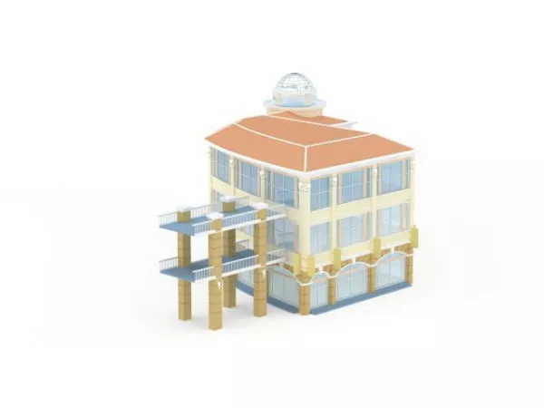 Small Office Building 3d model Small Office Building 3d model