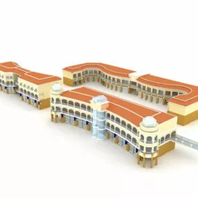 School Building 3d model