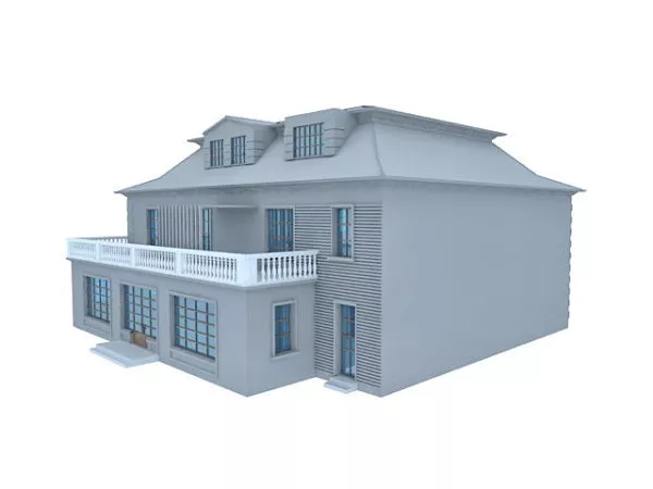 Amazing Vintage Home Building 3d model Amazing Vintage Home Building 3d model
