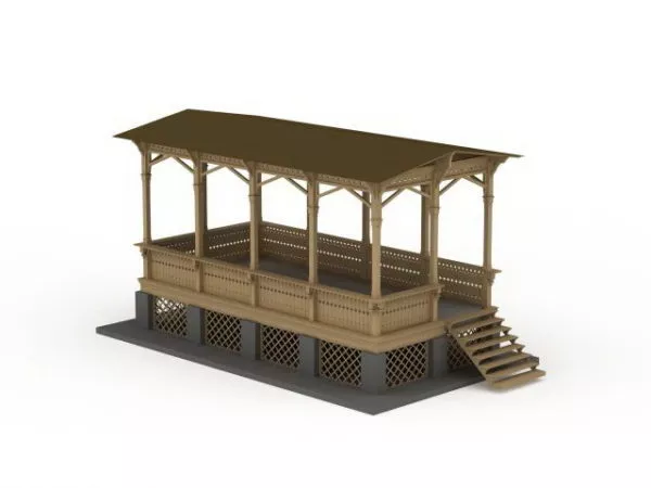 Chinese Oriental Pavilion 3d model