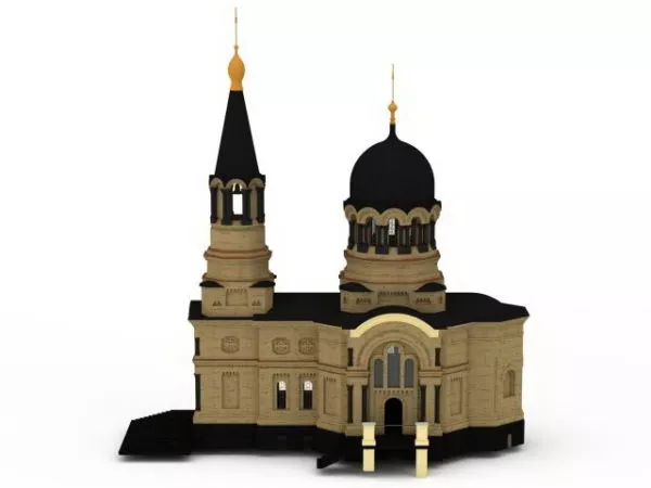 Gothic Church Stut Component 3d model