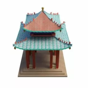 Chinese Garden Pavilion 3d model